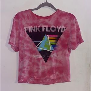 Pink Cropped T-Shirt